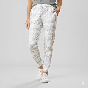 Lululemon Women’s Warm Down Thread Dye Black / White Size 4 Jogger Pants EUC